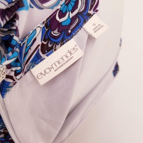 EVA MENDES Lightweight Sabrina Patterned Dress, S - Picture 5 of 13